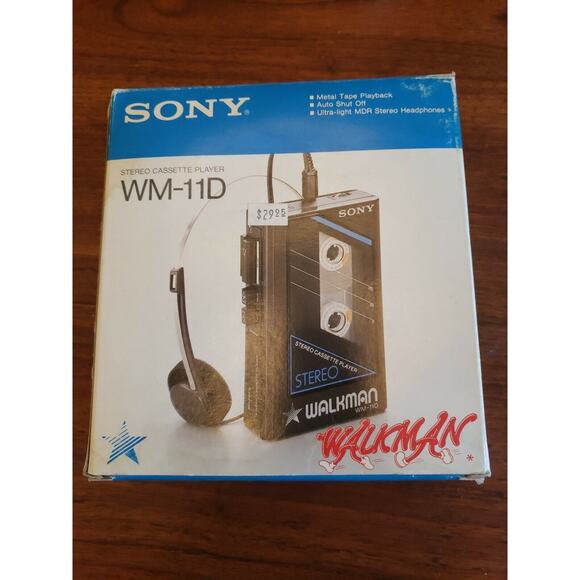 Ultra Rare 1979 Sony Walkman Wm-11d Stero Cassette Player New In Box - Picture 1 of 12
